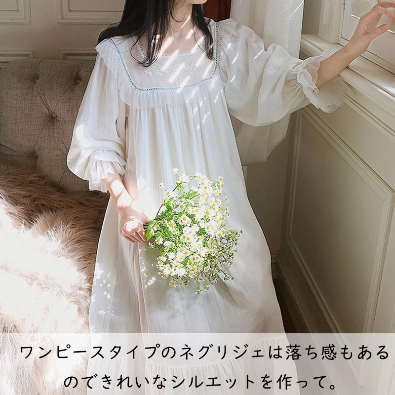 割引クーポン ルームウェア ワンピース ネグリジェ レディース ナイトウェア ロング丈 柔らか コットン 綿 パジャマ ルーム 半袖 可愛い ルームウェア パジャマ 姫 ネグリジェ サイズ ｍ Www Ummining Com Mx