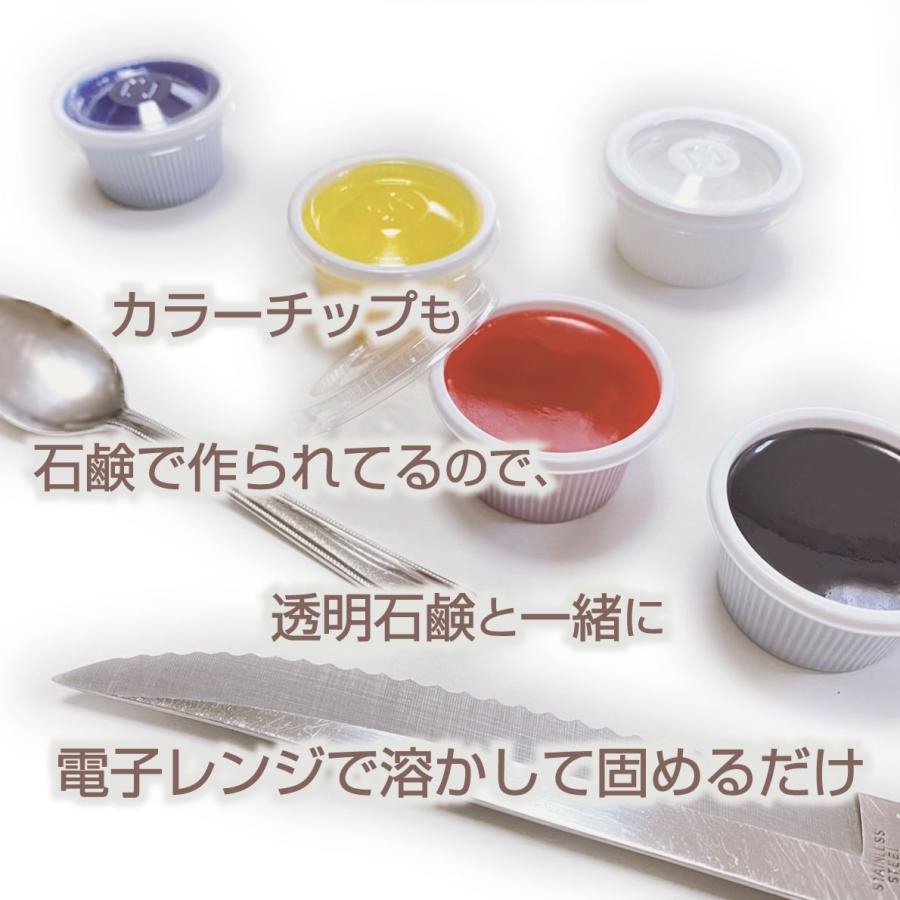 宝石石鹸 キット グリセリンソープ 手作りキット 1kg 1000グラム 着色剤５色 レモンユーカリの香りの素付き ワークショップ イベント に |  | 04