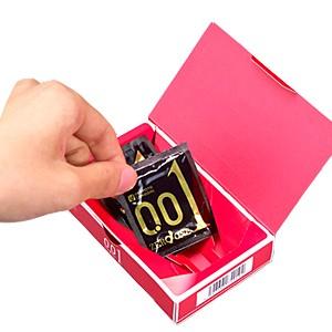 オカモト コンドーム ゼロワン 0.01ミリ 3個入り 品名なし配送 : 大正