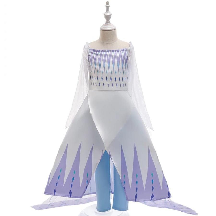 アナ雪2 エルサ風 ドレス 3点セット 子供 コスプレ 衣装 仮装 アナ雪2 エルサ風 ドレス 3点セット 子供 コスプレ 衣装 仮装
