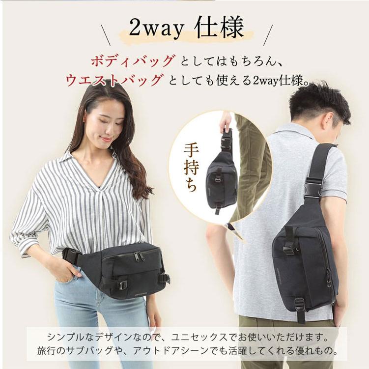 ウエストバッグ メンズ レディース 大学生 ワンショルダー バッグ