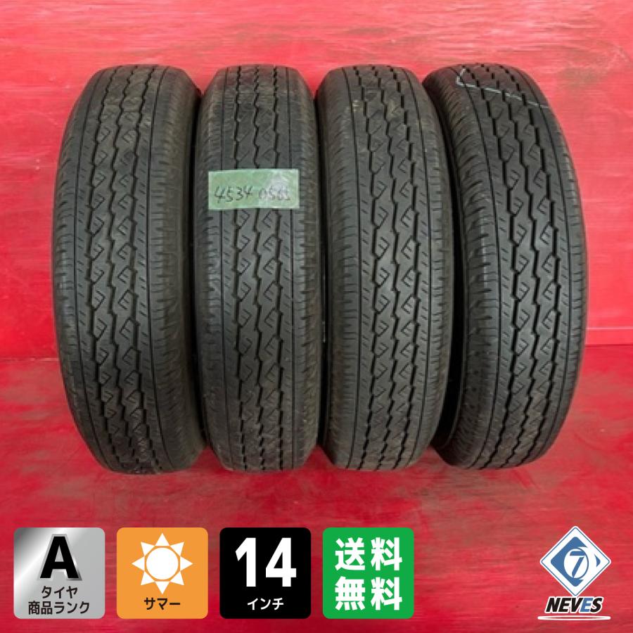 BRIDGESTONE（ブリヂストン） 【送料無料】中古サマータイヤ 165/80R14 