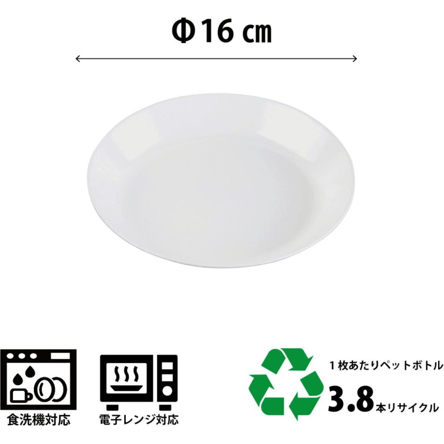 プレート 16cm 皿 小皿 日本製 プラスチック 電子レンジ 食洗機対応 Basicシリーズ |  | 05