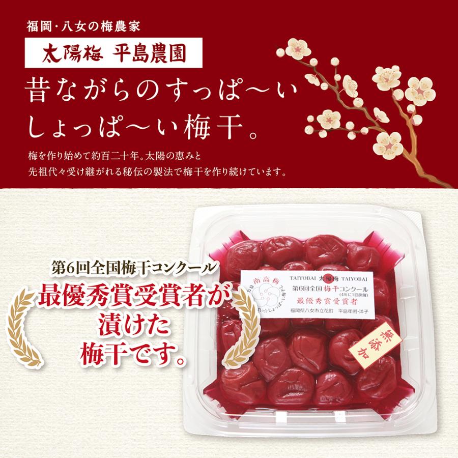 南高梅250g「第6回梅干コンクール最優秀賞受賞者が漬けた梅干」 昔ながらのすっぱ〜いしょっぱ〜い梅干 無添加 |  | 01