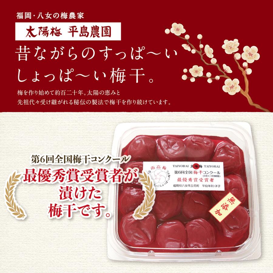 南高梅500g「第6回梅干コンクール最優秀賞受賞者が漬けた梅干」 昔ながらのすっぱ〜いしょっぱ〜い梅干 無添加 |  | 01