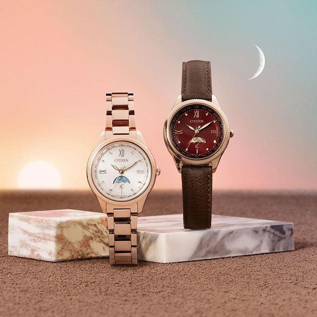 シチズン CITIZEN 腕時計 クロスシー daichi collection ティタニアライン ピンクゴールド エコドライブ電波時計 EE1002-01Wの画像