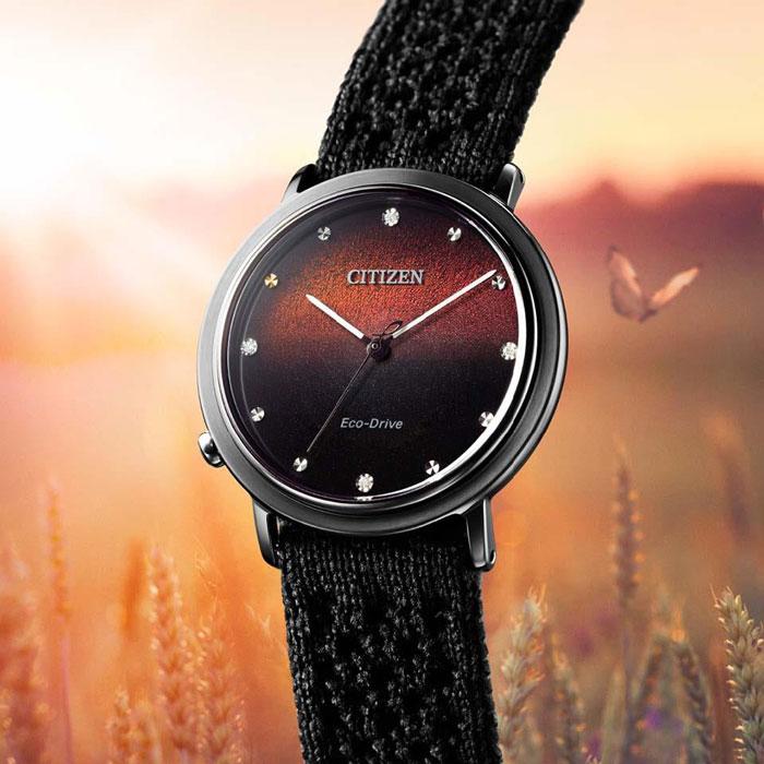シチズン 腕時計 CITIZEN L エル エコドライブ Ambiluna Collection ダイヤモンド入り EM1007-47E 限定品 レディースウォッチの画像