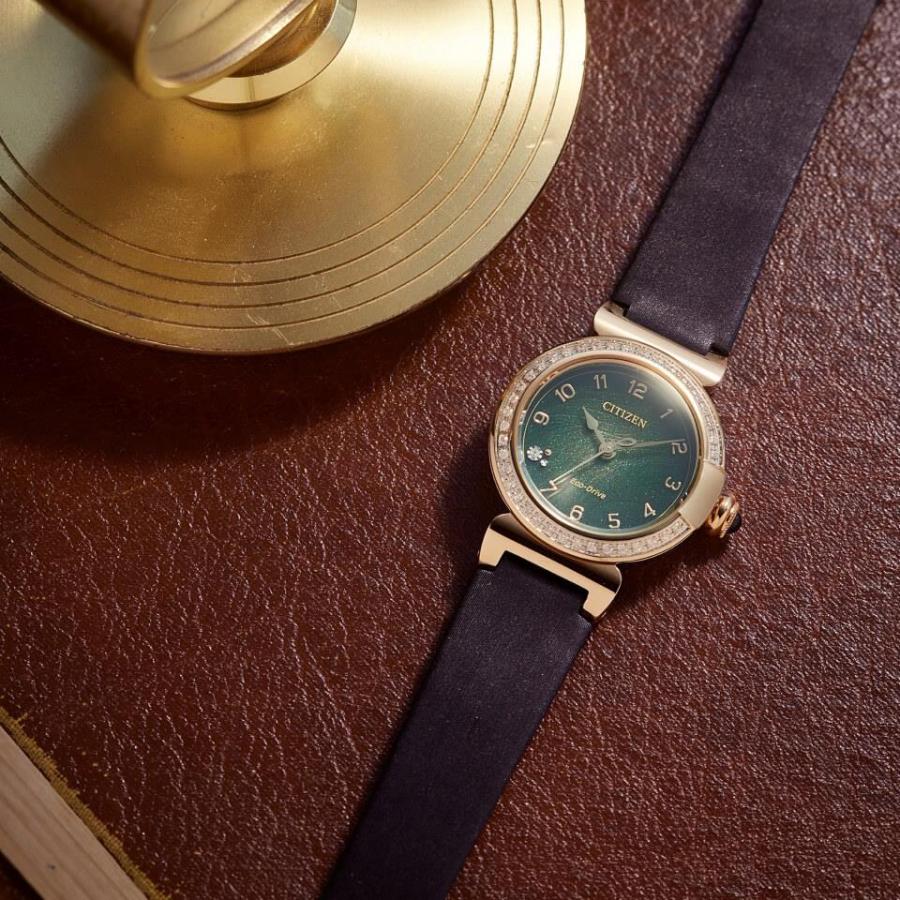シチズン 腕時計 CITIZEN L エル エコドライブ ROUND Collection スズランモチーフ ダイヤモンド入り EM1123-62X レディースウォッチの画像