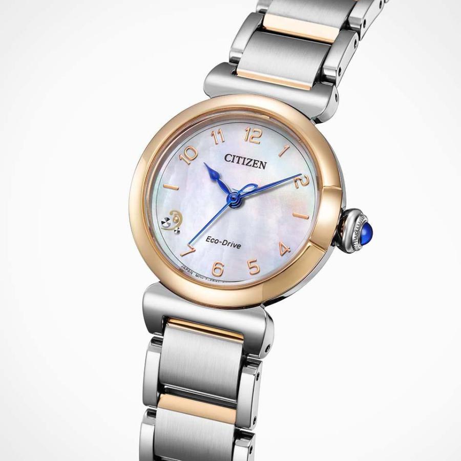 シチズン 腕時計 CITIZEN L エル エコドライブ ROUND Collection スズランモチーフ EM1136-87D レディースウォッチの画像