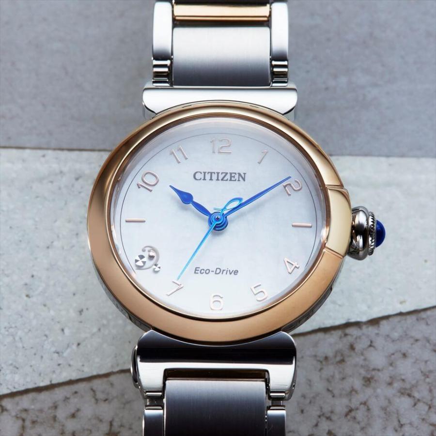 シチズン 腕時計 CITIZEN L エル エコドライブ ROUND Collection スズランモチーフ EM1136-87D レディースウォッチの画像