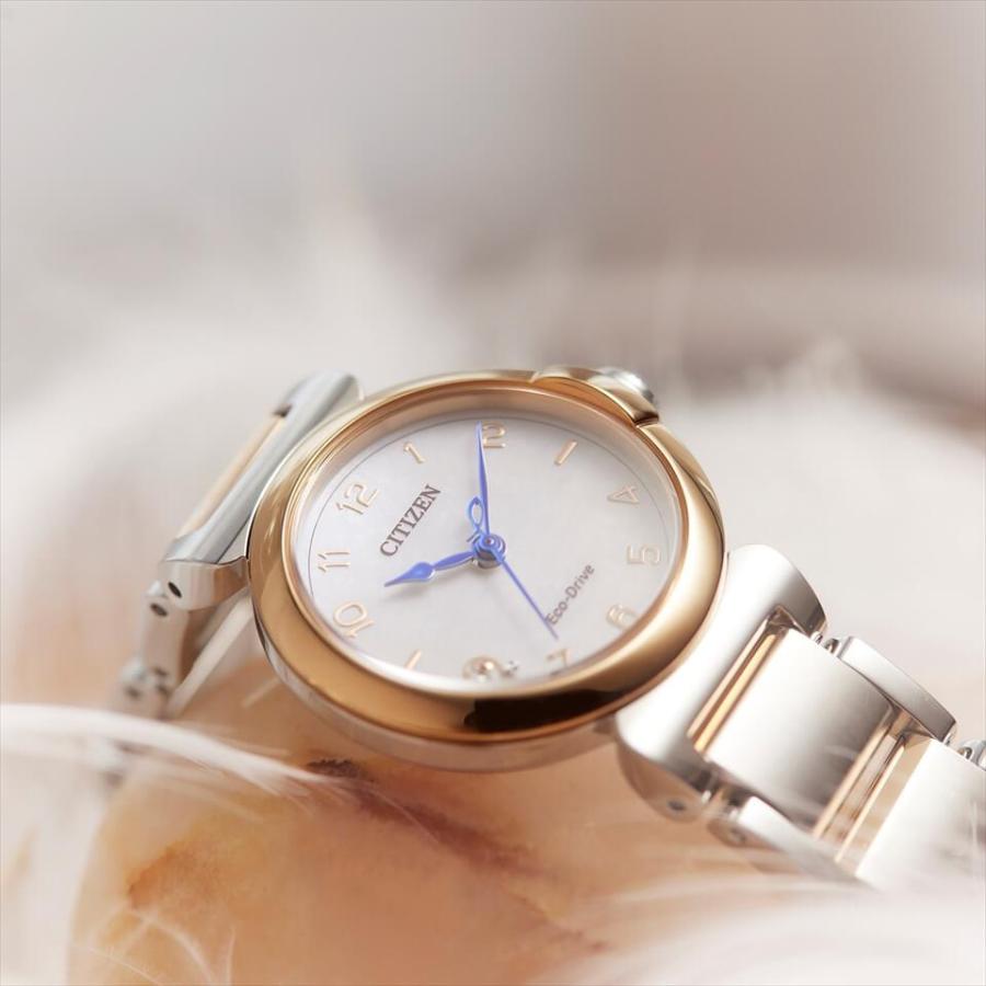 シチズン 腕時計 CITIZEN L エル エコドライブ ROUND Collection スズランモチーフ EM1136-87D レディースウォッチの画像
