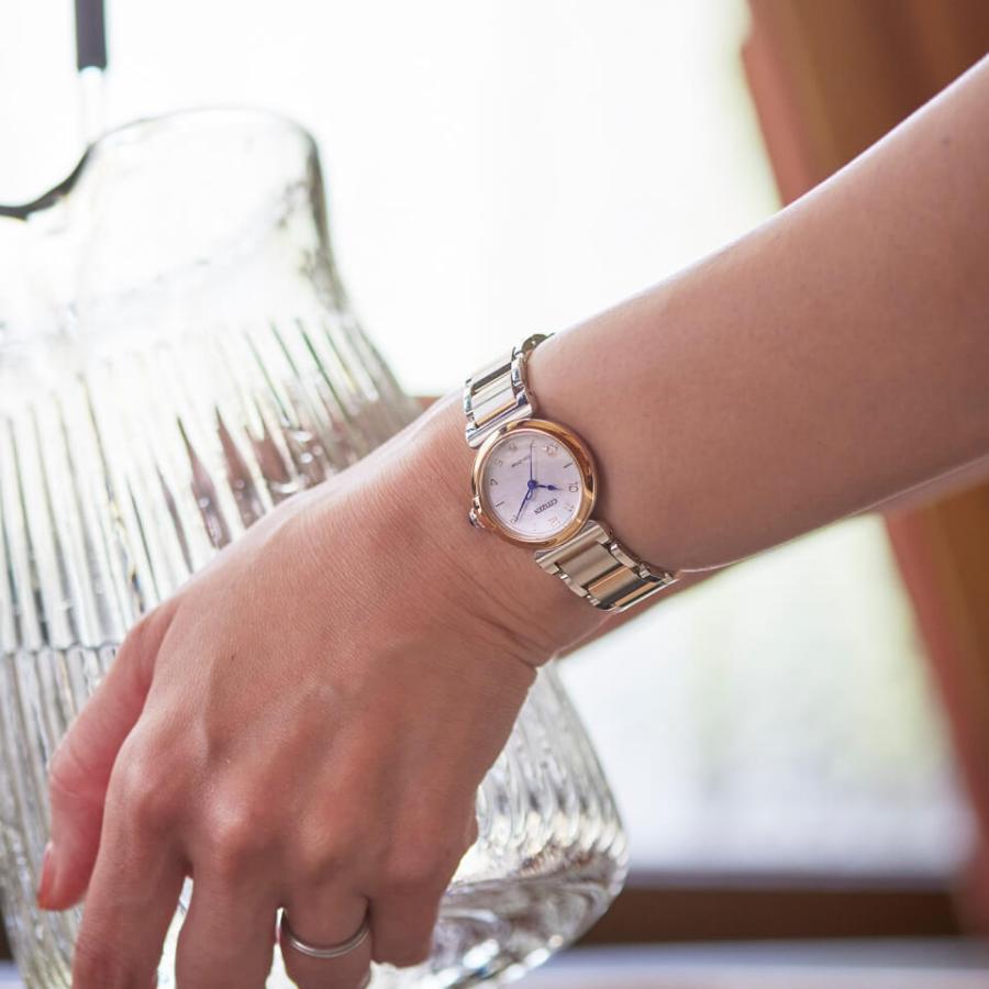 シチズン 腕時計 CITIZEN L エル エコドライブ ROUND Collection スズランモチーフ EM1136-87D レディースウォッチの画像
