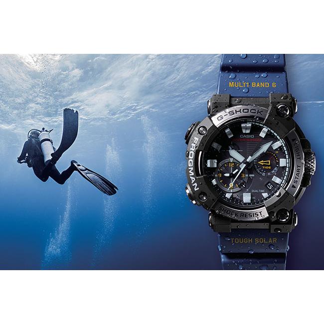 G-SHOCK ジーショック 腕時計 Bluetooth搭載電波ソーラーフロッグマン FROGMAN カーボンコアガード構造 GWF-A1000-1A2JF メンズウォッチ 国内正規品｜taiyodo｜03