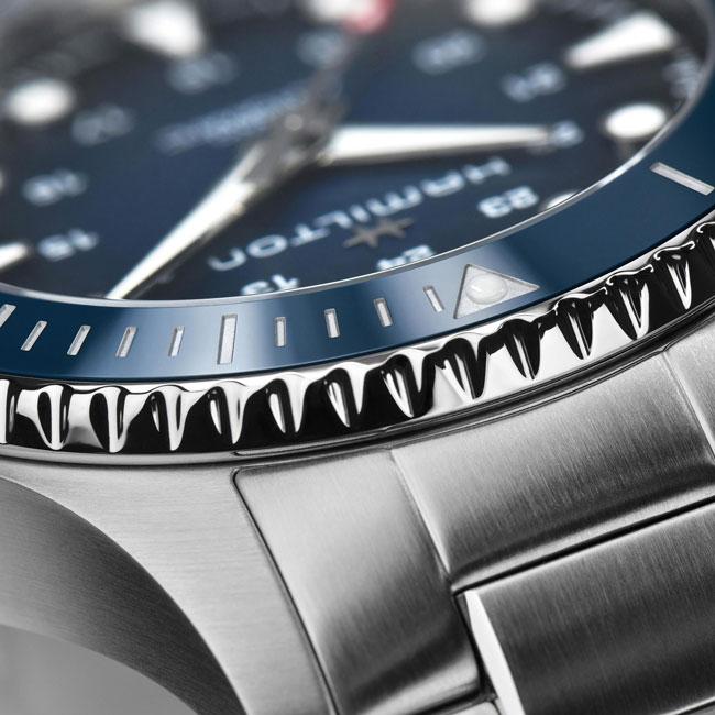 ハミルトン 腕時計 カーキ HAMILTON ネイビーScuba Auto オート 43mm 自動巻 H82505140 国内正規品メンズの画像