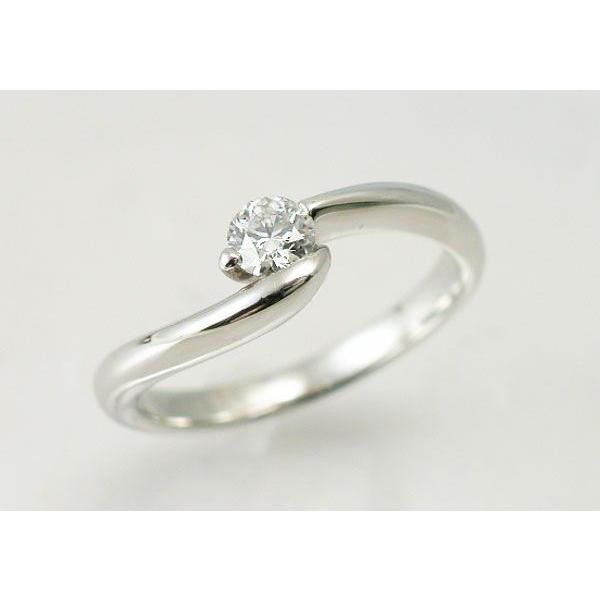 Pt プラチナ ダイヤモンド ファッションリング 0.20ct エンゲージの画像