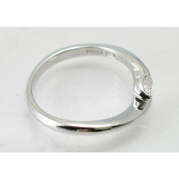 Pt プラチナ ダイヤモンド ファッションリング 0.20ct エンゲージの画像