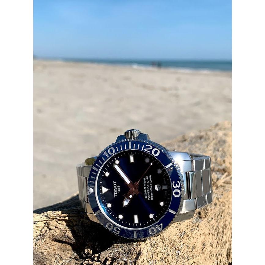 ティソ 腕時計 TISSOT SEASTAR シースター 1000 パワーマチック80 自動巻 T1204071104103 メンズ 国内正規品の画像