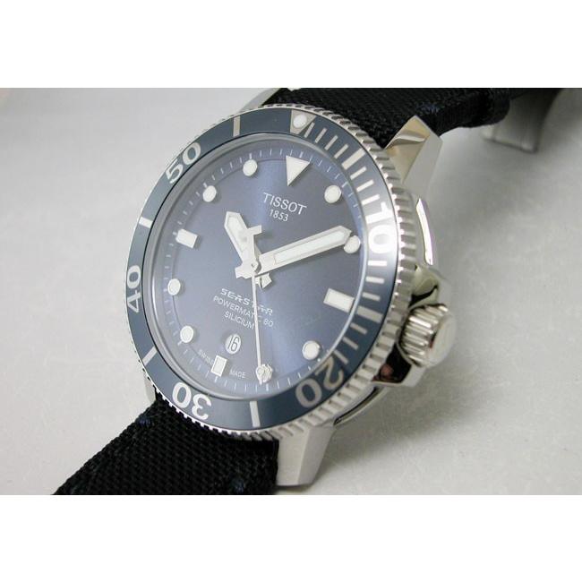 TISSOT ティソ 腕時計 SEASTAR シースター 1000 AUTOMATIC 自動巻き シリシウム T1204071704101 メンズ 国内正規品の画像