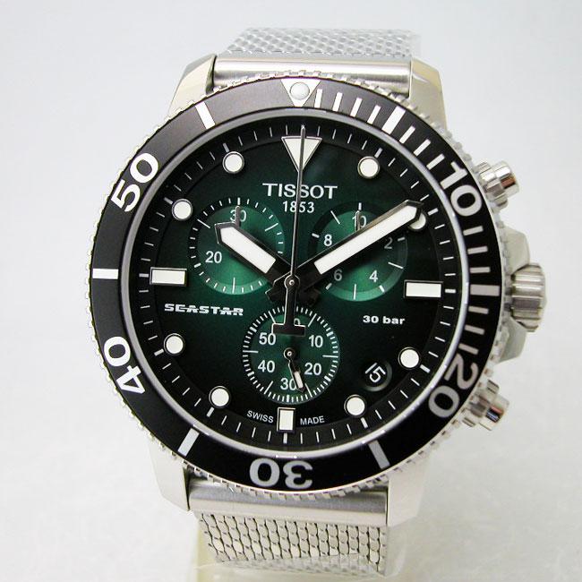 ティソ 腕時計 TISSOT SEASTAR シースター 1000 クロノグラフ T1204171109100 メンズ 国内正規品の画像