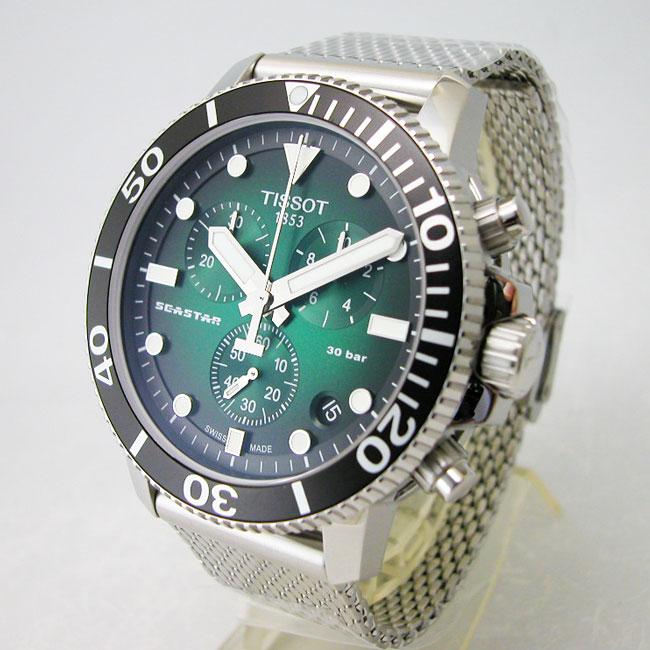 ティソ 腕時計 TISSOT SEASTAR シースター 1000 クロノグラフ T1204171109100 メンズ 国内正規品の画像