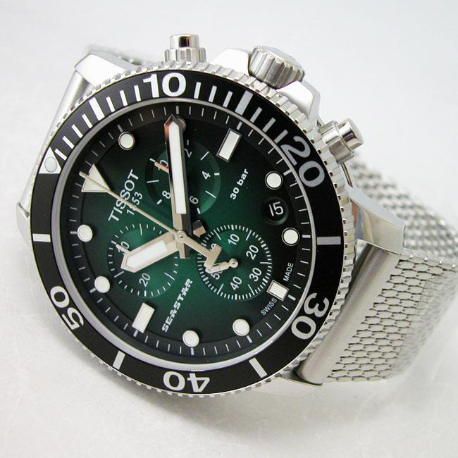 ティソ 腕時計 TISSOT SEASTAR シースター 1000 クロノグラフ T1204171109100 メンズ 国内正規品の画像