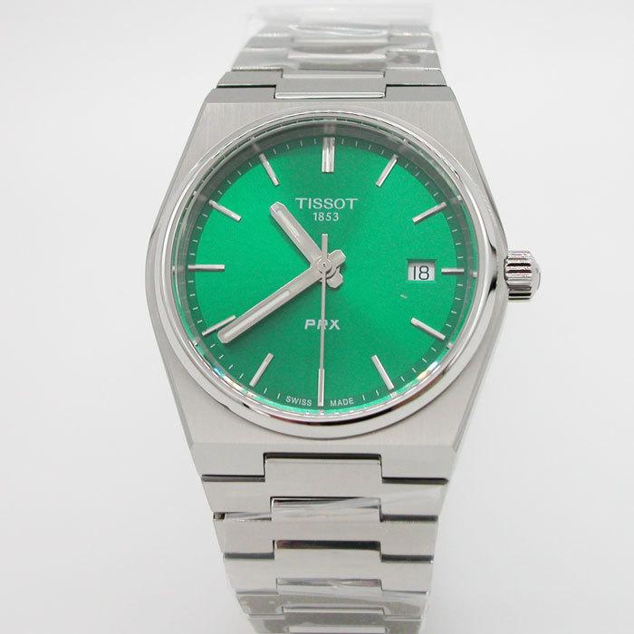 ティソ 腕時計 TISSOT PRX ピーアールエックス 35mm グリーン文字盤 T1372101108100 国内正規品｜taiyodo｜02