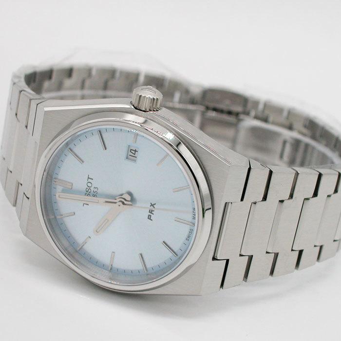 TISSOT ティソ 腕時計 PRX ピーアールエックス 35mm ライトブルー文字