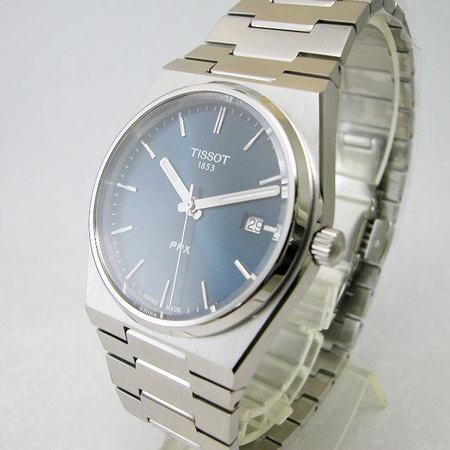 ティソ 腕時計 TISSOT PRX ピーアールエックス ブルー文字盤 T1374101104100 国内正規品の画像