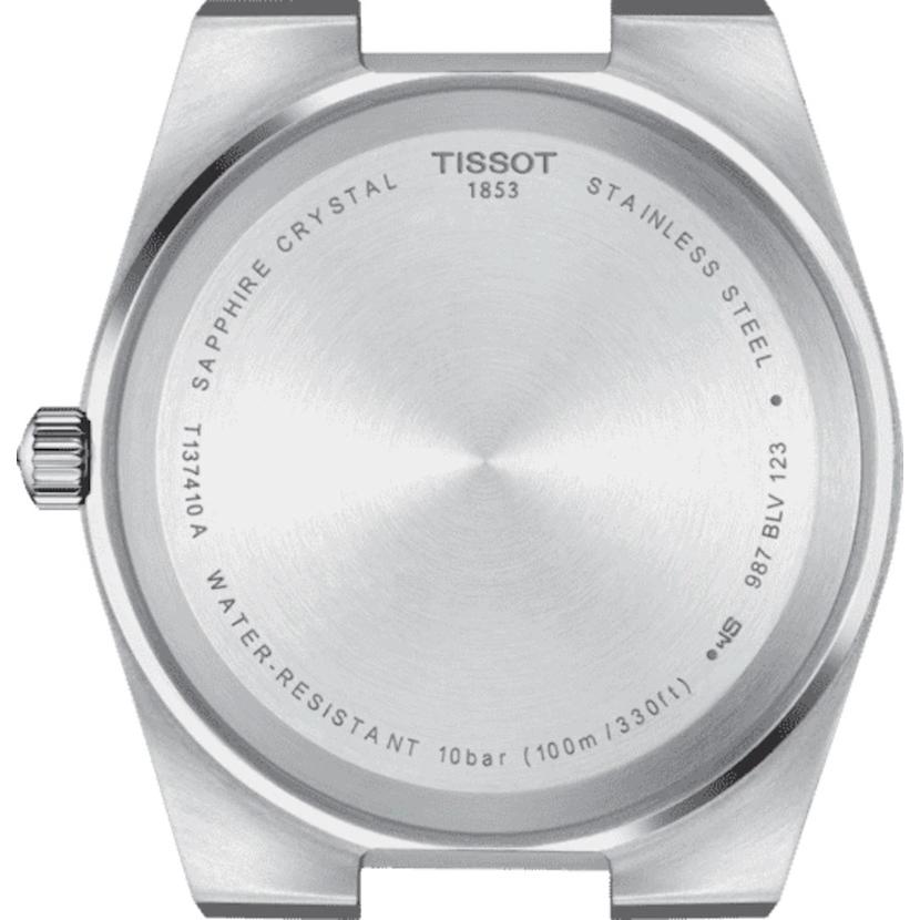 ティソ 腕時計 TISSOT PRX ピーアールエックスクォーツ ホワイト文字盤 ラバーバンド T1374101701100 国内正規品の画像