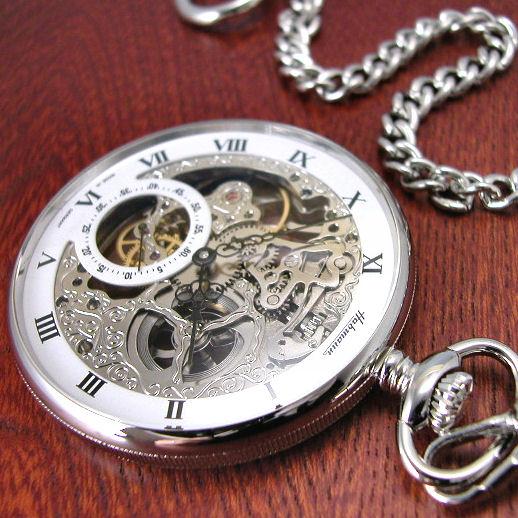 HABMANN ハッフマン 懐中時計 手巻き スケルトンRef.32629CROH
