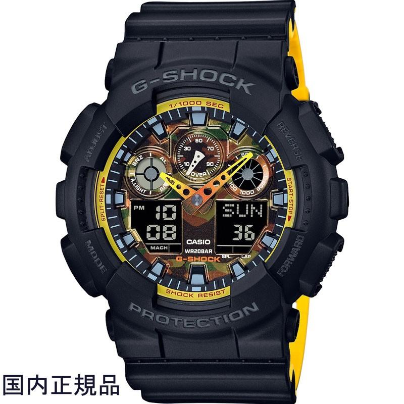 カシオ G-SHOCK ジーショック 腕時計 アナデジ GA-100BY-1AJF メンズウォッチ国内正規品｜taiyodo