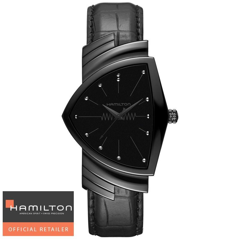ハミルトン HAMILTON 腕時計 Ventura Classic Quartz ベンチュラ クォーツ ブラック H24401731 国内正規品メンズ｜taiyodo