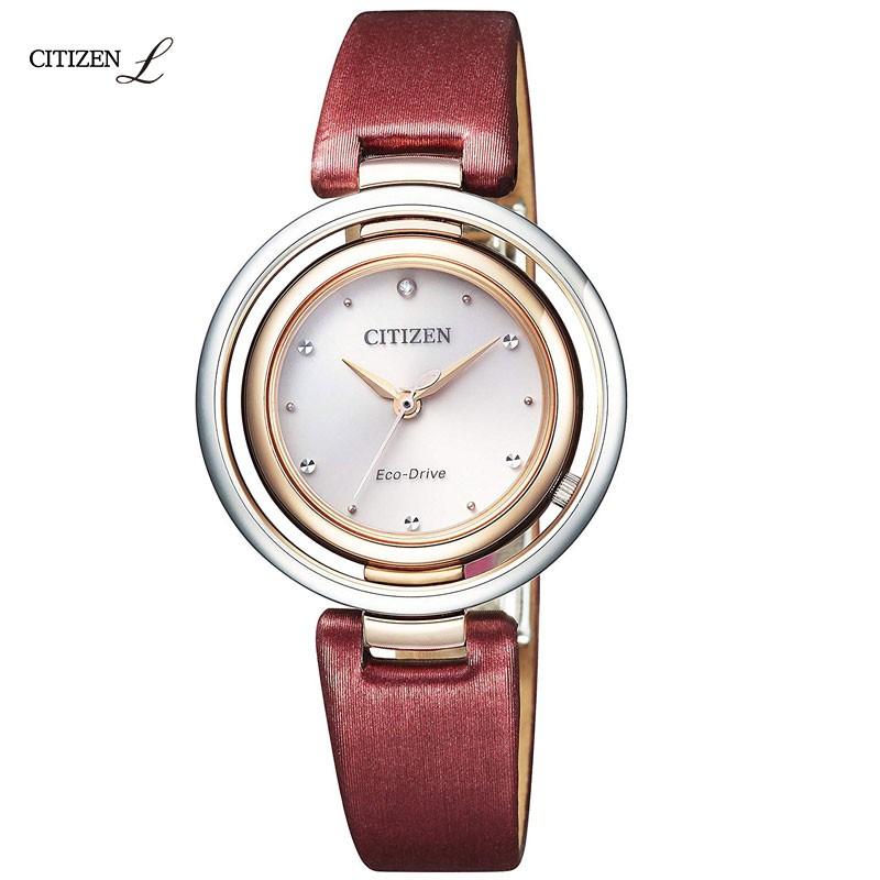 CITIZEN シチズン 腕時計 L エル エコドライブ アークリーコレクション ダイヤモンド入り EM0669-21X レディースウォッチ