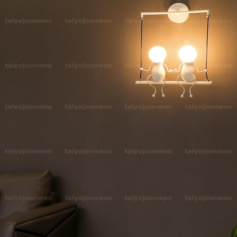 ブラケットライト 北欧 おしゃれ モダン LED対応 人形 ミニフィグ ウォールランプ 間接照明器具 階段 洗面所 寝室 玄関 リビング 子供部屋 壁掛け灯 送料無料|taiyojoonwoo|12