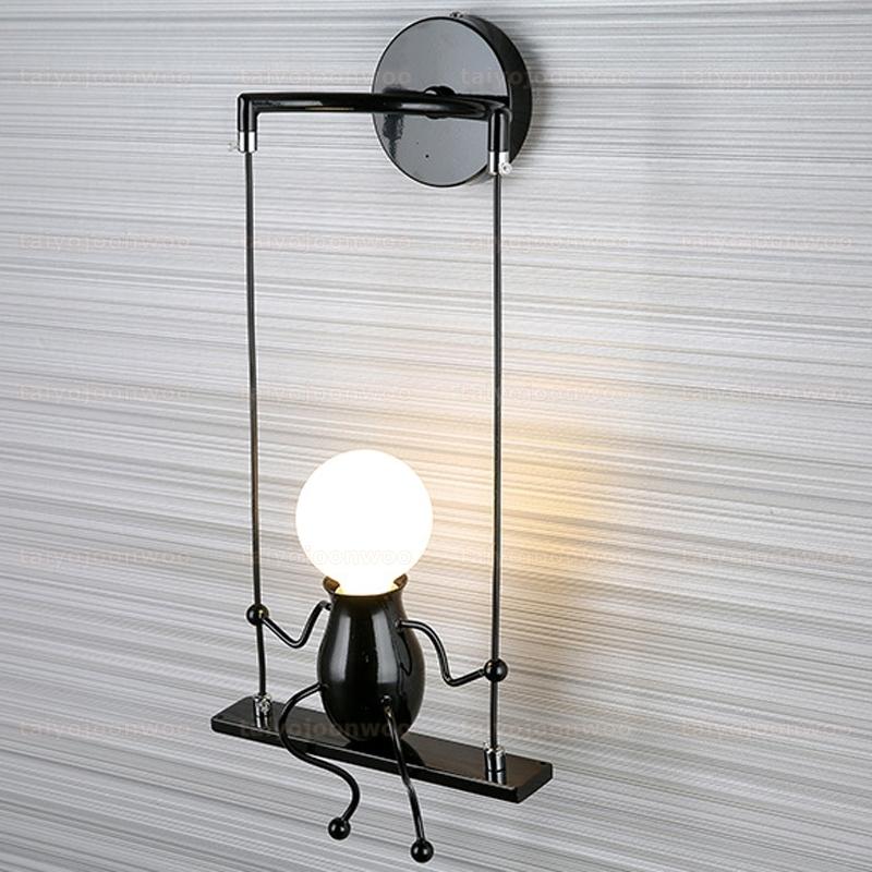 ブラケットライト 北欧 おしゃれ モダン LED対応 人形 ミニフィグ ウォールランプ 間接照明器具 階段 洗面所 寝室 玄関 リビング 子供部屋 壁掛け灯 送料無料|taiyojoonwoo|10