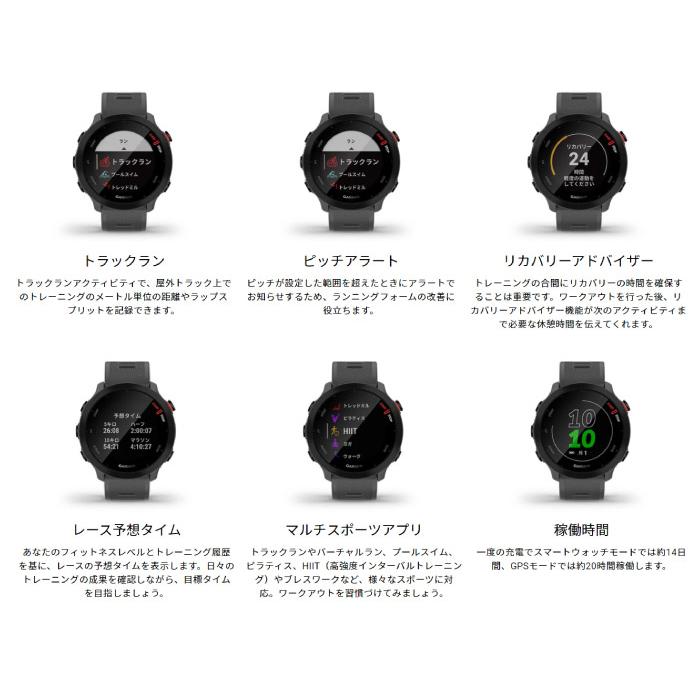 GARMIN ガーミン ForeAthlete 55 Black フォアアスリート 55 ブラック GPSランニングウォッチ 腕時計 国内正規品 010-02562-40｜taiyosp-trip｜07