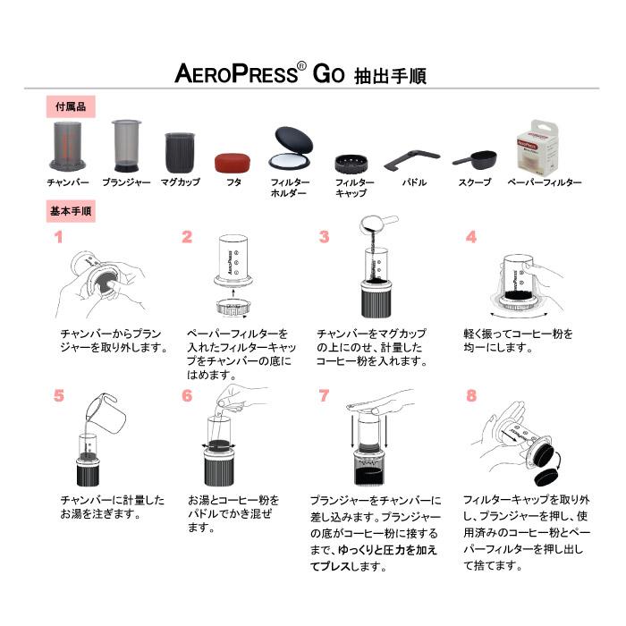 AeroPress Go Coffee Maker エアロプレスゴー コーヒーメーカー 抽出器具 旅行 アウトドア キャンプ 簡単 コンパクト 89209235｜taiyosp-trip｜04