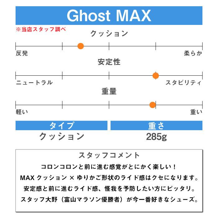 BROOKS ブルックス Ghost MAX ゴーストマックス メンズ ロード ランニングシューズ 2024年春夏 標準幅(D) 厚底 ホワイト/サンド BRM4063｜taiyosp-trip｜03