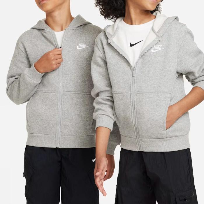 NIKE（ナイキ） スポーツウェア クラブ フリース ジュニア フルジップ