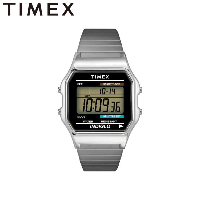 TIMEX（タイメックス） クラシックデジタル シルバー 腕時計 クロノ