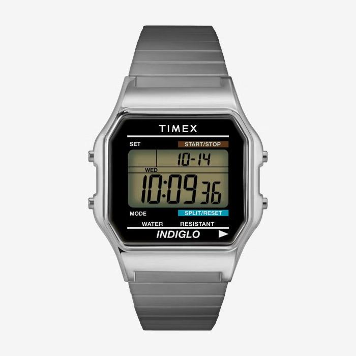 TIMEX（タイメックス） クラシックデジタル シルバー 腕時計 クロノ