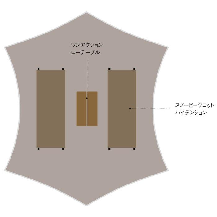 snow peak（スノーピーク） ランドネストタープ セット ポール・ペグ