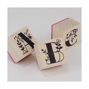 4周年記念イベントが クラフトゴム印 アルファベット イラストスタンプ 印面サイズ 30 30mm Www