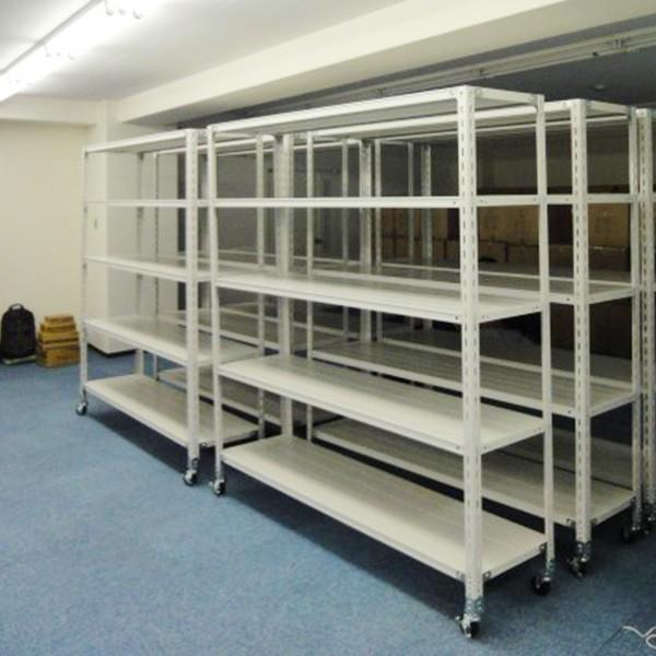 スチールラック スチール棚 キャスター付き 業務用 収納 軽量棚 幅120 奥行30 高さ90 2段 120kg/段の画像