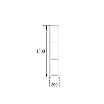 スチールラック スチール棚 業務用 収納 アングル棚 軽量棚 幅120 奥行30 高さ180 4段 120kg/段_2