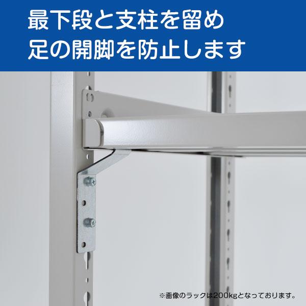 スチールラック用 最下段底上げ 金具セット SOシリーズ 200kg/段モデル