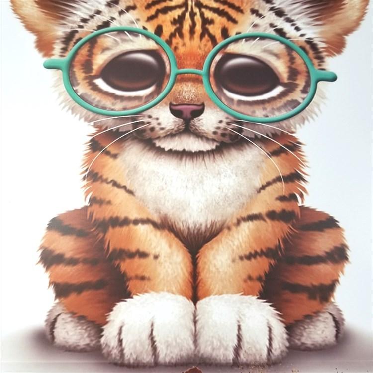 人気満点 猫グッズ かわいい おしゃれ 絵画 アートパネル アメリカン雑貨 猫柄 茶トラ猫 にゃんこ ネコ インテリア めがね トイガー ポスター ブリキ看板30 レリーフ アート