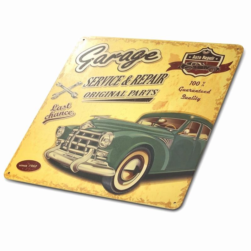 ブリキ看板 ガレージ 30k アメ車 インテリア ポスター 自動車 外車 ヴィンテージカー 車庫 Diy 工具 駐車場 Garage スパナ レンチ 緑色 アメリカン雑貨 30k Gr Sr Gre アートパネル 太陽雑貨ren 通販 Yahoo ショッピング