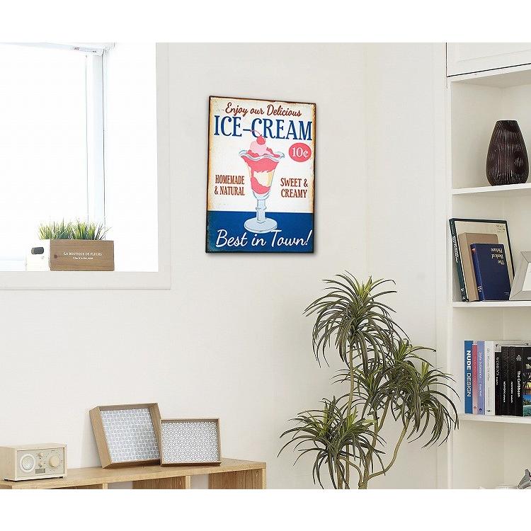 インテリア アートパネル40 アイスクリーム フルーツパフェ10c ポスター ブリキ看板 40 Ice アートパネル 太陽雑貨ren 通販 Yahoo ショッピング