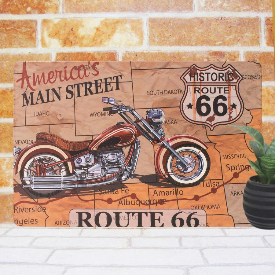 ブリキ看板 ルート66 Am ポスター インテリア アメリカンバイク ハーレーダビッドソン レッド プレート 壁掛け 壁紙 グッズ アメリカン雑貨 66 Am アートパネル 太陽雑貨ren 通販 Yahoo ショッピング
